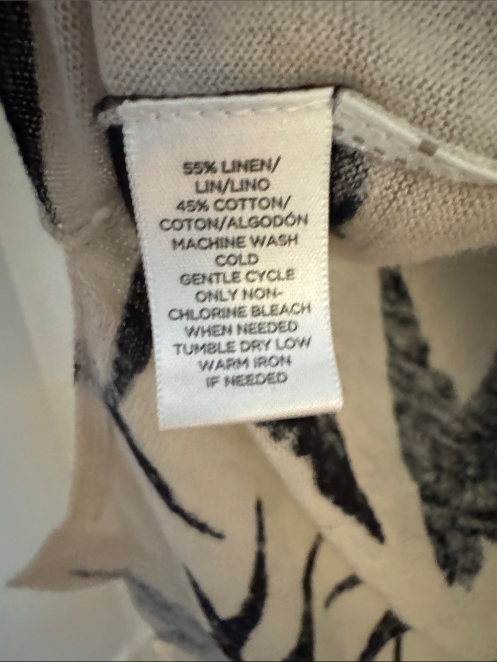 LOFT Light Beige Sweater with Black Bird Swallow Print - Picture 6 of 8